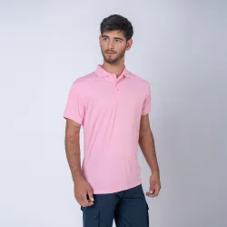 Remera polo dry rosado