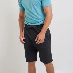 Short adulto French Terry Negro