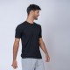 Camiseta slim algodon negro