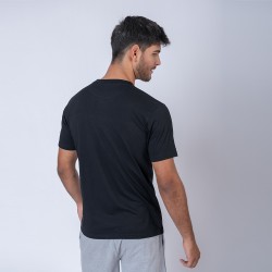 Camiseta slim algodon negro