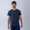 Camiseta slim algodon azul marino