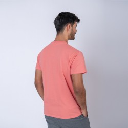 Camiseta slim algodon coral