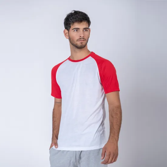 Camiseta Subliprint blanco/rojo
