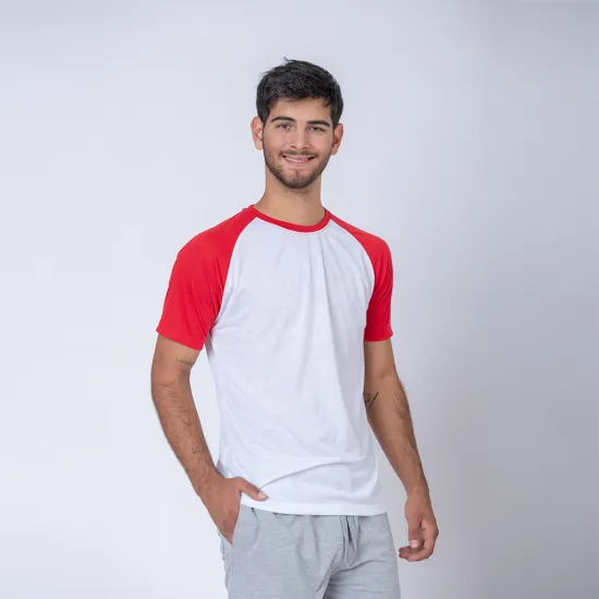 Camiseta Subliprint blanco/rojo