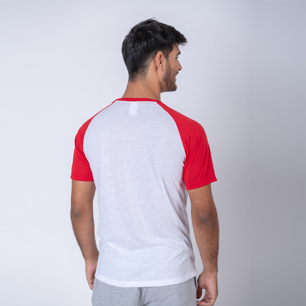Camiseta Subliprint blanco/rojo