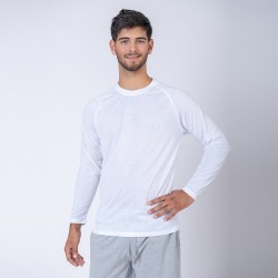 Camiseta Subliprint Manga Larga Blanco