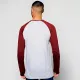 Camiseta Subliprint Manga Larga gris melange/bordeaux Camiseta Subliprint Manga Larga gris melange/bordeaux