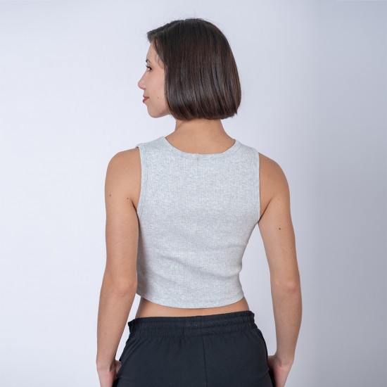 Top Dama Verano Gris Melange