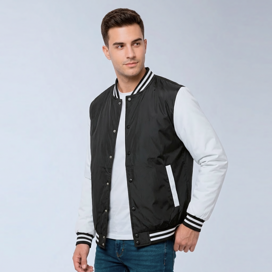 Campera California Negro/Blanco