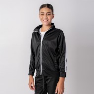 Campera deportiva niño negro/blanco