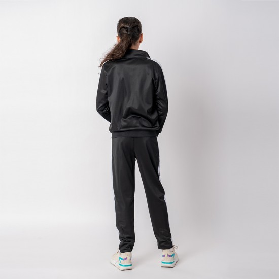 Campera deportiva niño negro/blanco