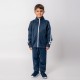 Campera deportiva niño azul/blanco