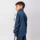 Campera deportiva niño azul/blanco
