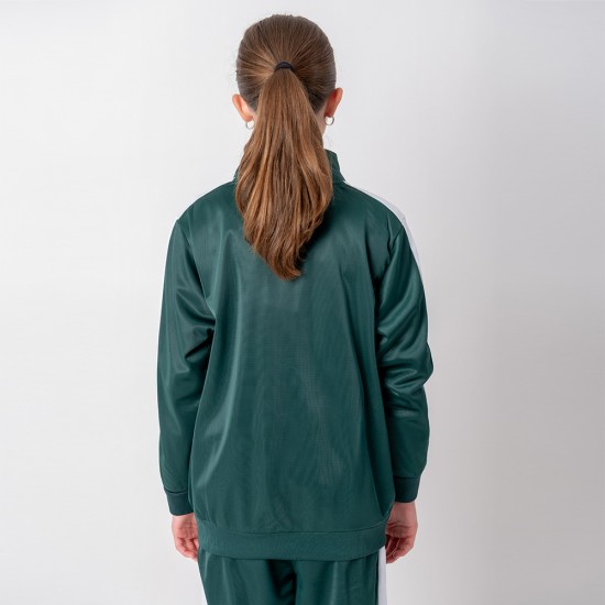 Campera Deportiva Niño Verde/Blanco