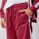 Pantalon Deportivo Niño Bordeaux/Blanco