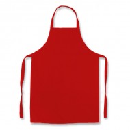 Delantal Liso S/Bolsillo SW 5 Unidades Rojo