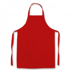 Delantal Liso S/Bolsillo SW 5 Unidades Rojo