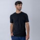 CAMISETA SLIM CUELLO EN U NEGRO