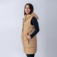 Chaleco Dama Inflado Beige