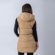 Chaleco Dama Inflado Beige