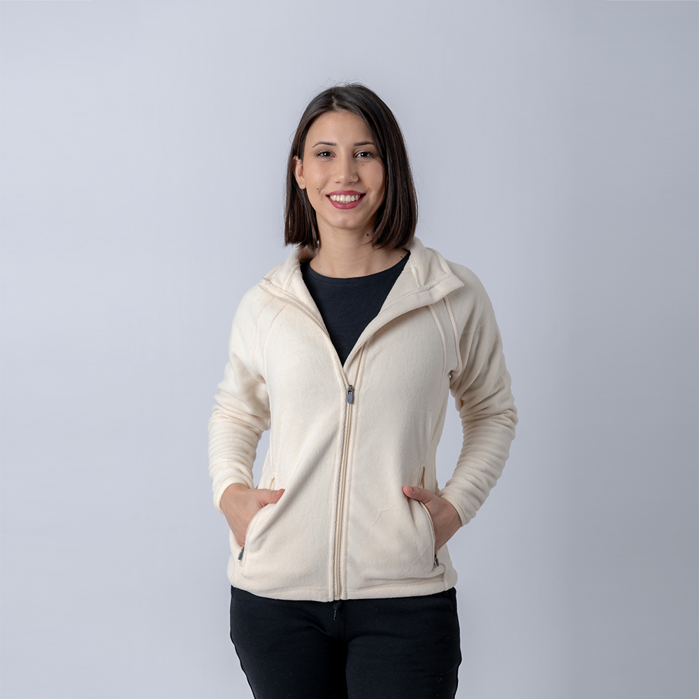 Campera Polar dama SW Beige