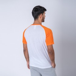 Camiseta Subliprint blanco/naranja