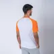 Camiseta Subliprint blanco/naranja