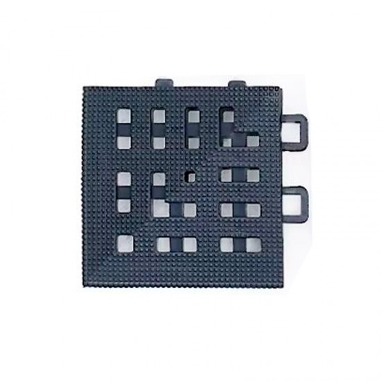 Esquinero Piso Felpudo Encastrable Negro