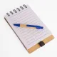 Libreta tapa bamboo con bolígrafo 70 hojas AZUL Libreta tapa bamboo con bolígrafo 70 hojas AZUL