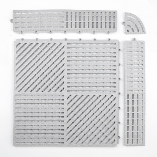 Piso Antideslizante Piscina 29x29 Gris