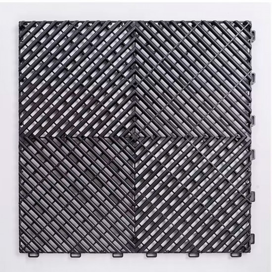 Piso Plástico Encastrable 40x40cm Negro