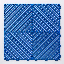 Piso Plástico Encastrable 40x40cm Azul