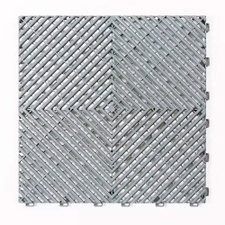 Piso Plástico Encastrable 40x40cm Gris