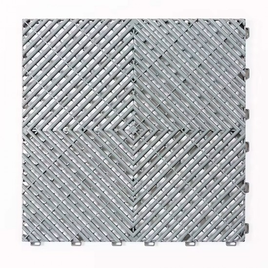 Piso Plástico Encastrable 40x40cm Gris