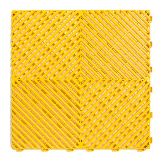 Piso Plástico Encastrable 40x40cm Amarillo