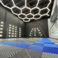 Piso Plástico Encastrable 40x40cm Azul