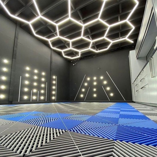 Piso Plástico Encastrable 40x40cm Azul