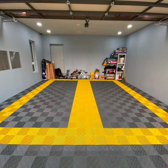 Piso Plástico Encastrable 40x40cm Amarillo