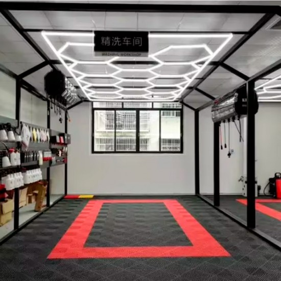 Piso Plástico Encastrable 40x40cm Rojo