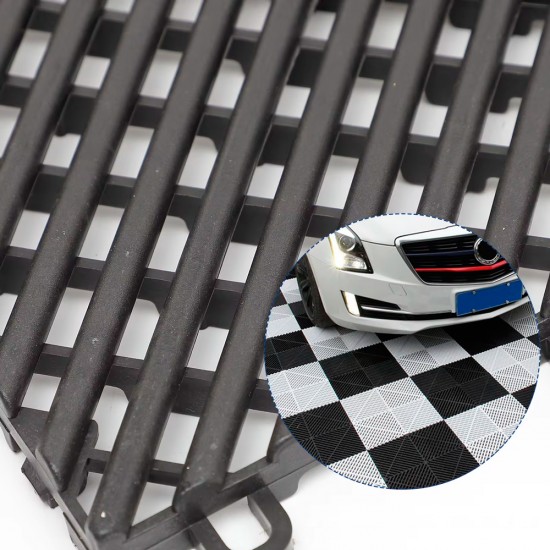 Piso Plástico Encastrable 40x40cm Azul