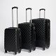 Set Valijas Abs 20" 24" 28" Negro