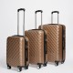 Set Valijas Abs 20" 24" 28" Dorado