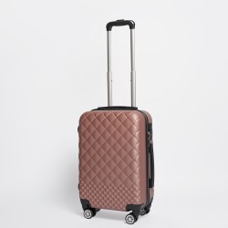 Set Valijas Abs 20" 24" 28" Rosa Sepia