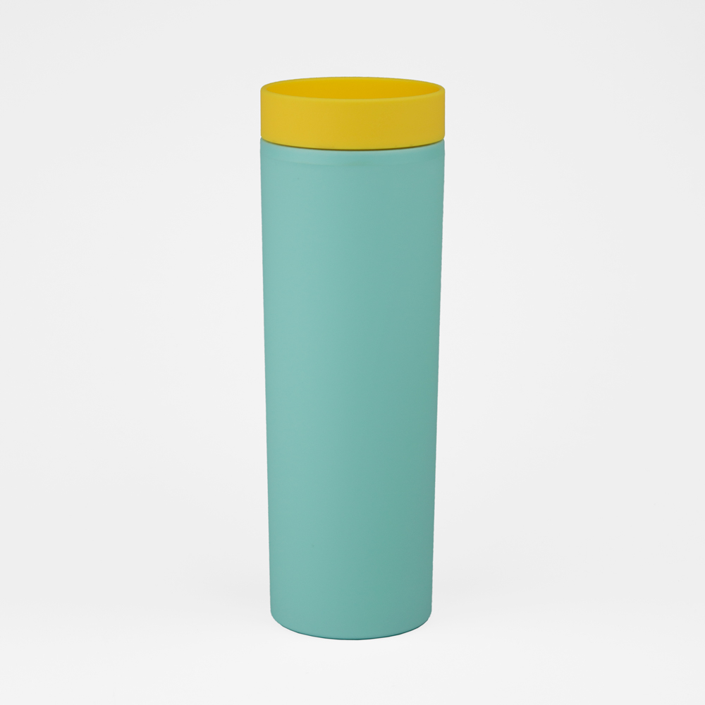 Vaso Plastico 500ml con Sorbito Cel. / Ama.