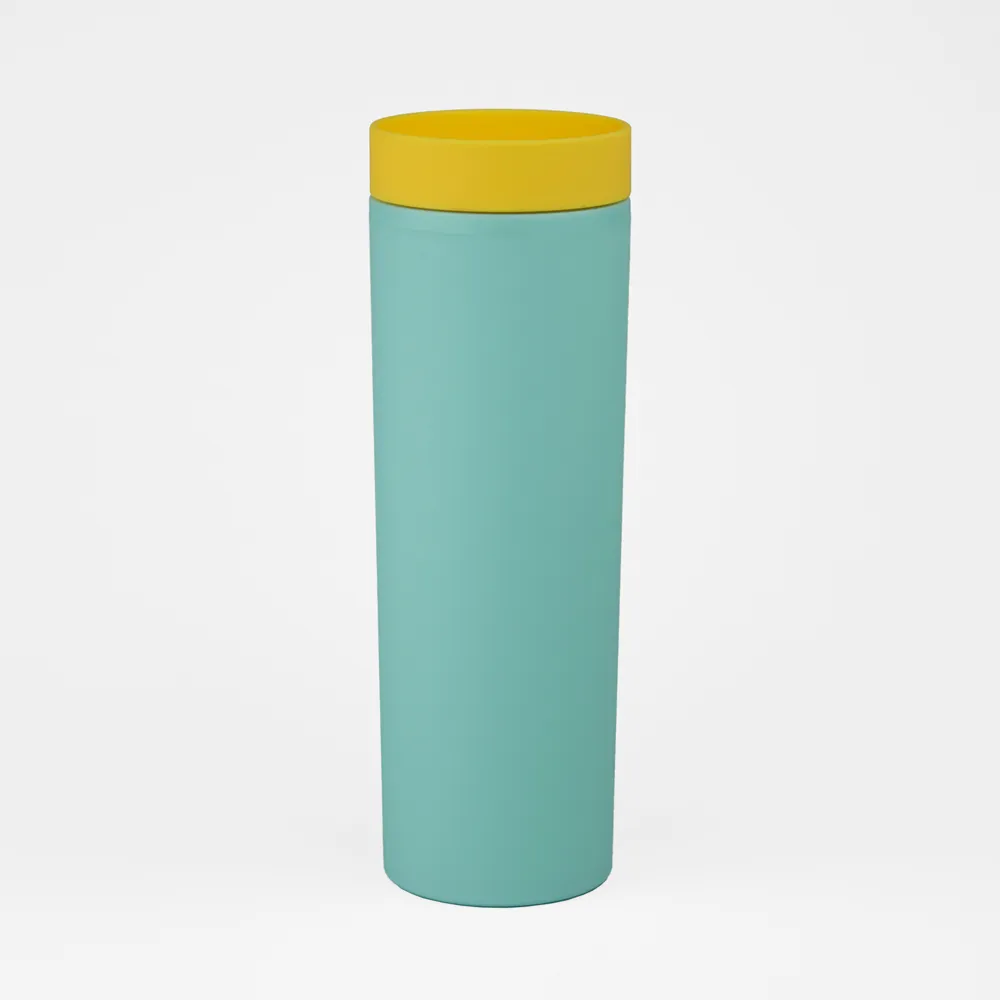 Vaso Plastico 500ml con Sorbito Cel. / Ama.