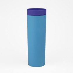 Vaso Plastico 500ml con Sorbito Cel. / Vio.