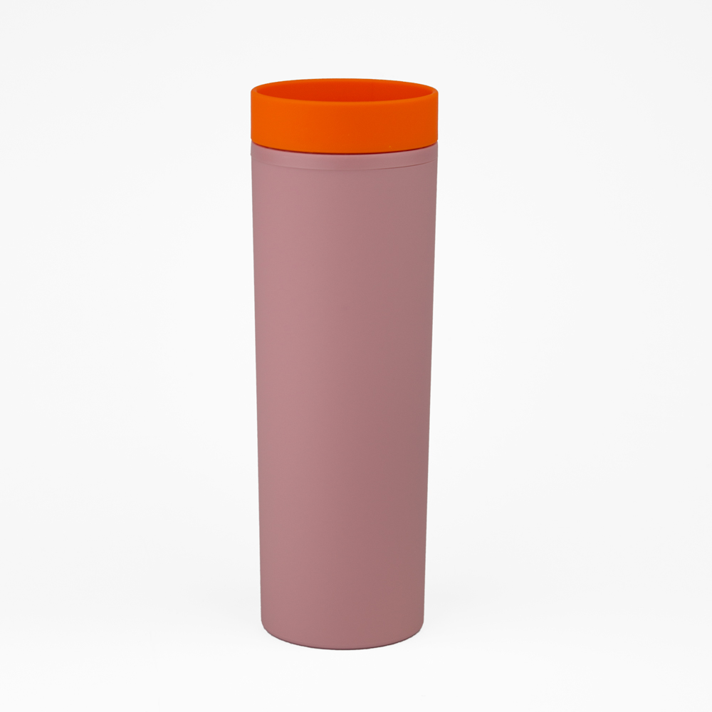 Vaso Plastico 500ml con Sorbito Ros. / Nar.