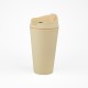 Vaso Plastico 450ml con Sorbito Beige