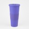 Vaso Plastico 680ml con Sorbito Violeta