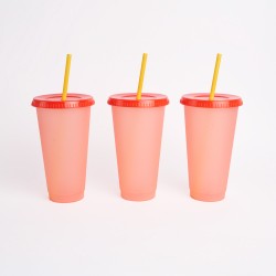 Vaso termo cromático x10 NARANJA